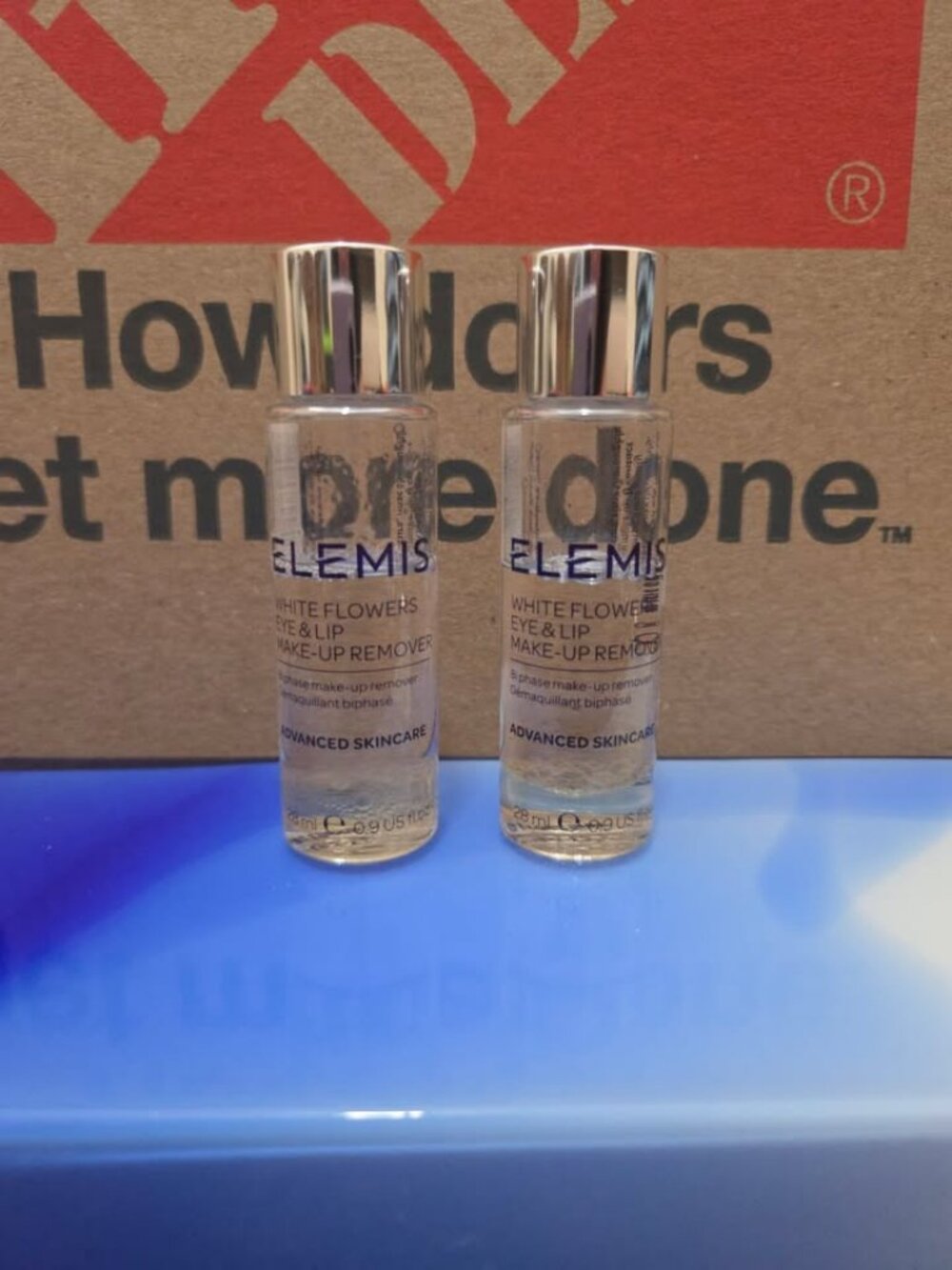 Elemis White Flowers Eye & Lip Make-Up Remover 28ml Lot of 2